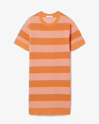 볼드 스트라이프 반팔 드레스