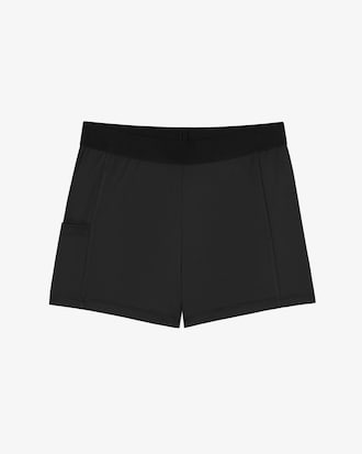 카라 반팔 우븐 드레스