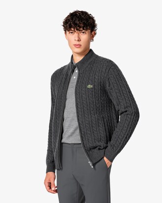 케이블 집업 가디건