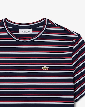 멀티 스트라이프 반팔 티셔츠