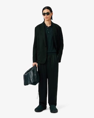 실키 개버딘 숄 라펠 재킷