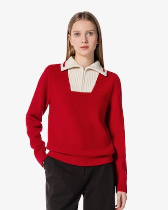 브클 하프집업 스웨터