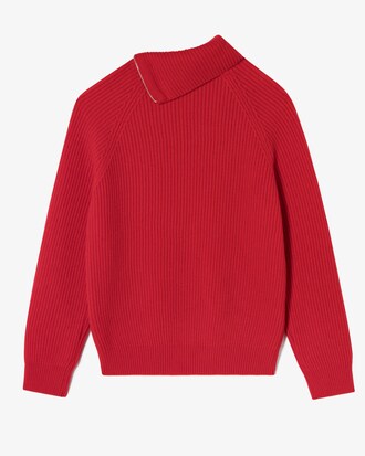 사선 하프짚업 스웨터