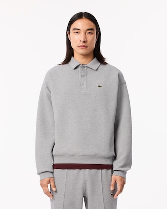 더블페이스 피케 카라 스웻셔츠