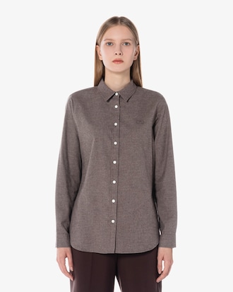 브러쉬드 코튼 셔츠