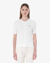 케이블 반팔 가디건