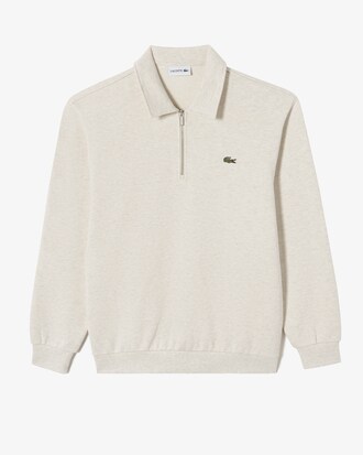 베이직 반집업 스웻셔츠