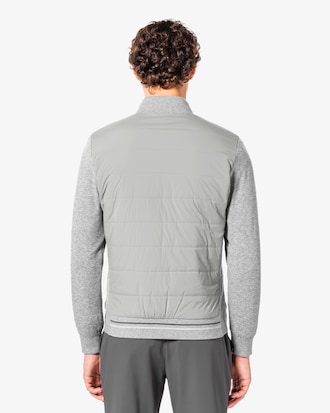 골프 팁핑 하이브리드 풀집업 스웨터