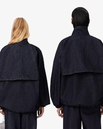 유니섹스 인디고 데님 트랙탑