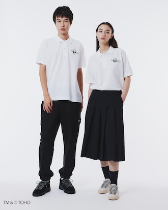라코스테 X 고질라 클래식 핏 폴로 셔츠