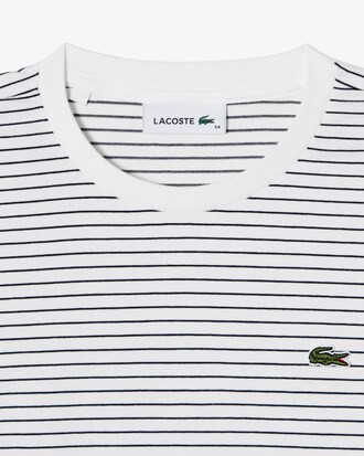 스트라이프 리본 긴팔 티셔츠