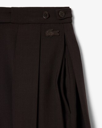 여성 하이웨이스트 와이드 트윌 팬츠