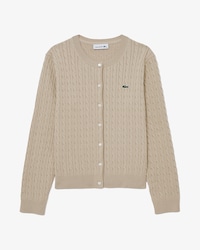 케이블 긴팔 가디건