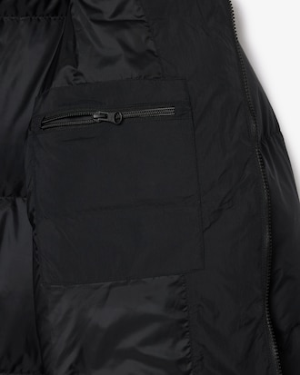 후드 롱 다운 점퍼