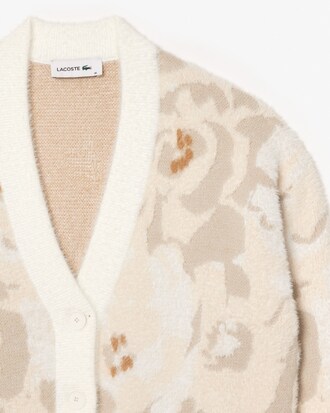 플라워 자카드 인타샤 가디건