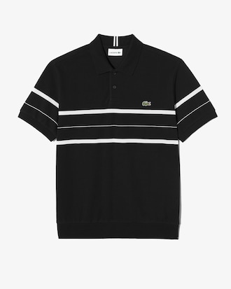 CHEST 스트라이프 오픈카라 폴로