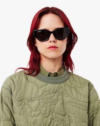 플라워 패턴 리버시블 패디드 스웻셔츠