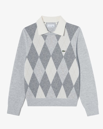 카라 탈부착 크루넥 스웨터