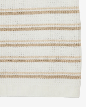 스트라이프 스웨터 폴로 셔츠