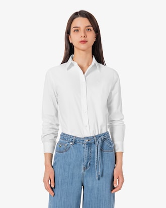 포플린 솔리드 셔츠