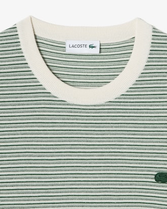 멀티 스트라이프 반팔 크루넥 풀오버