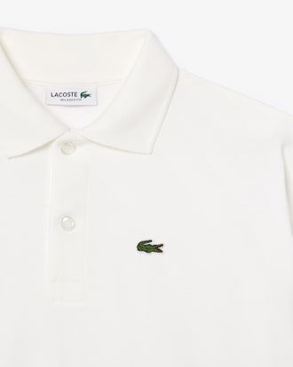 라인 배색 긴팔 저지 폴로