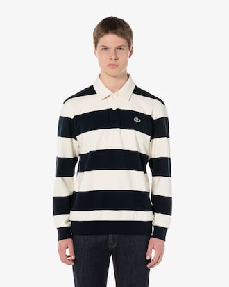 폴로 카라 컬러블록 스웻 셔츠