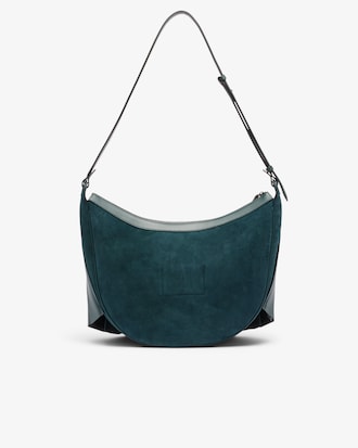 런웨이 쇼 스웨이드 레더 렝글런 엑스라지 호보백