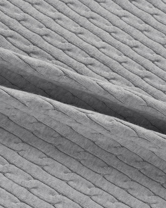 케이블 반팔 스웨터 폴로 셔츠