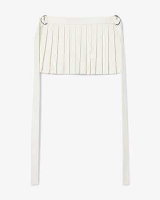 버진울 플리츠 미니 스커트