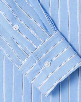 썸머 코튼 스트라이프 셔츠