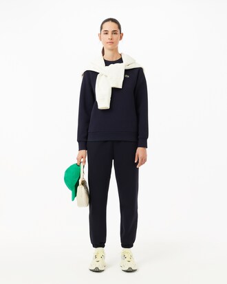 더블페이스 피케 크루넥 스웻셔츠