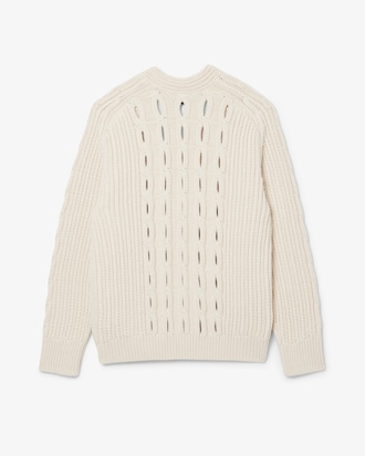 루즈핏 오픈워크 케이블 가디건