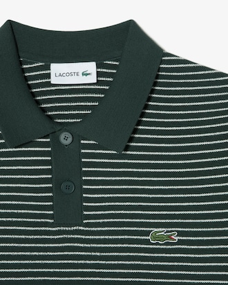 스트라이프 반팔 스웨터 폴로 셔츠