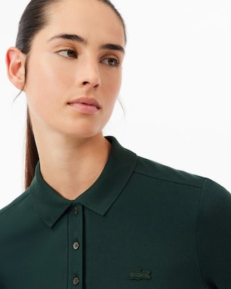 슬림핏 긴팔 폴로셔츠