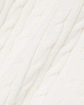 티핑 케이블 스웨터 폴로 셔츠