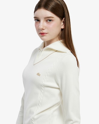 반집업 윙카라 스웨터