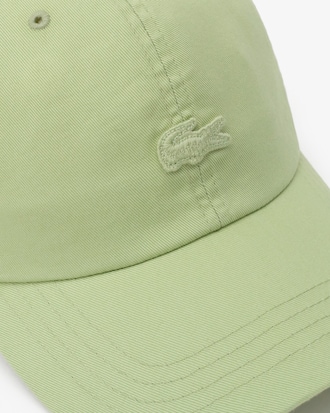 워시드 베이직 컬러 크록 볼캡