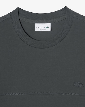 강연 우븐 절개 반팔 티셔츠