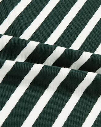 넥 배색 스트라이프 반팔 폴로 셔츠