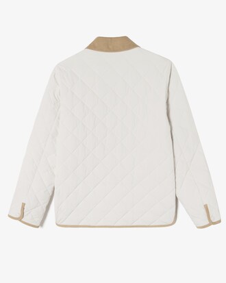 코듀로이카라 퀼팅 점퍼