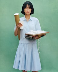 카라넥 포인트 반팔 셔츠