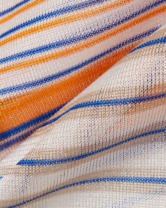 샤이니 이레귤러 스트라이프 니트 티셔츠