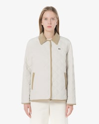 코듀로이카라 퀼팅 점퍼