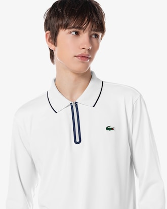 베이직 긴팔 반집업 폴로