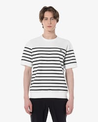 오버핏 밀라노 스트라이프 티셔츠