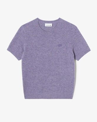 알파카 울 반팔 스웨터