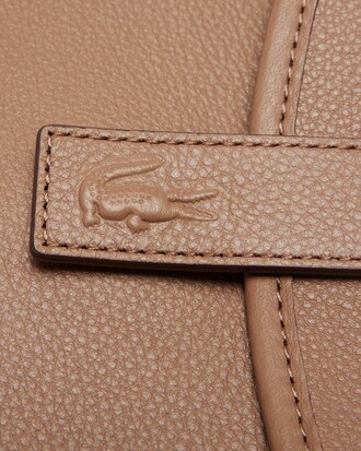 런웨이 쇼 그레인 가죽 라켓백