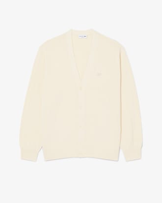 PARIS PACK 립조직 V넥 가디건