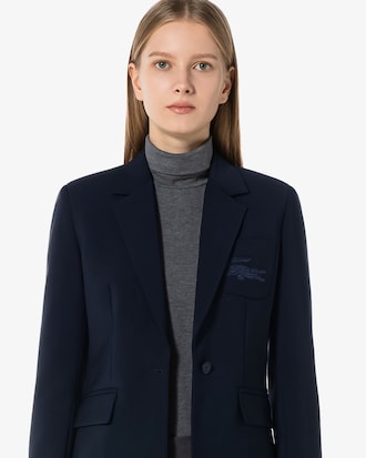 싱글 버튼 울혼방 자켓